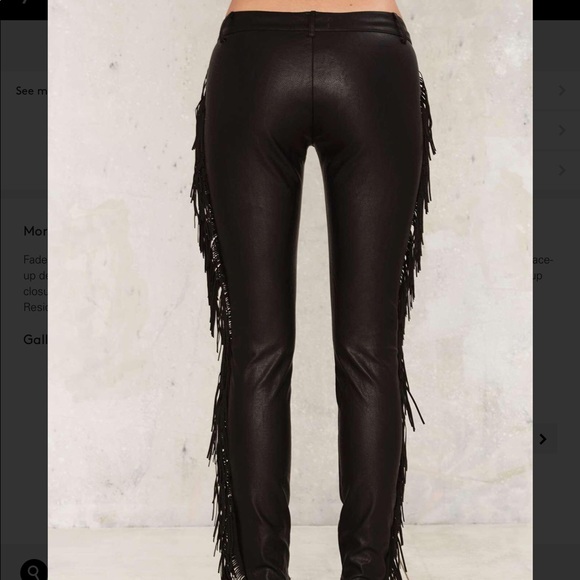 4️⃣💟 faded love vegan leather pants - Picture 4 of 5